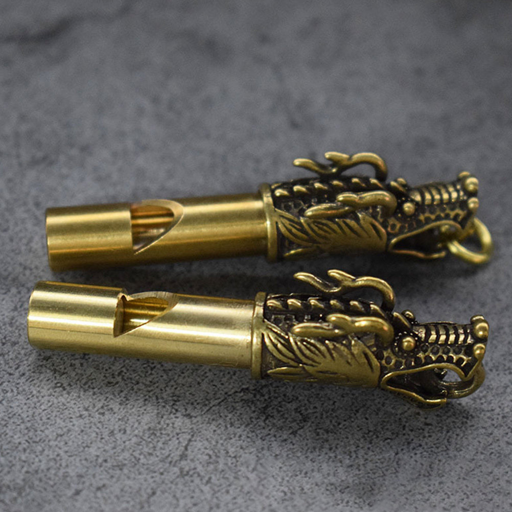 Emergency Whistle Loud - Peluit Darurat Desain Naga Kuningan untuk