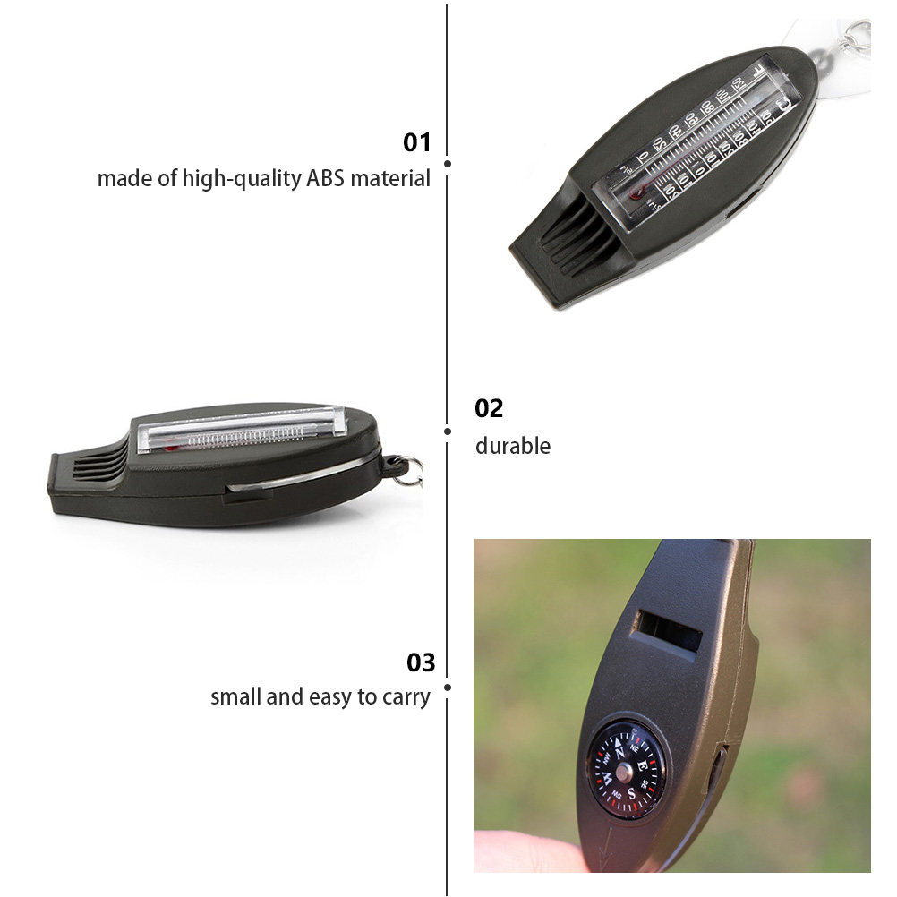 Emergency Whistle Loud - 3Pcs Peluit Darurat Multifungsi, Suara Keras,