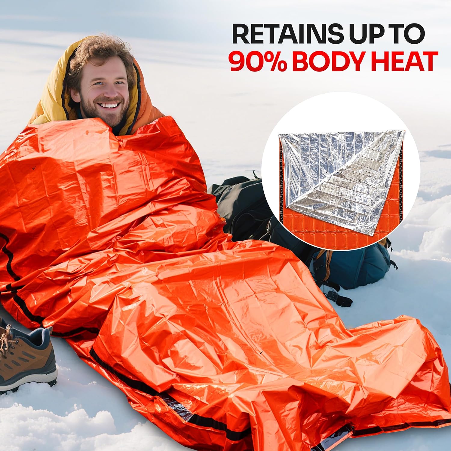 Emergency Mylar Tent - Kantong Tidur Darurat untuk Perlengkapan dan