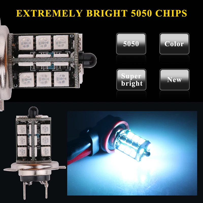 2 Buah 881 LED RGB 5050 Chip 8 - Sos Light Strobe ulasan dan harga