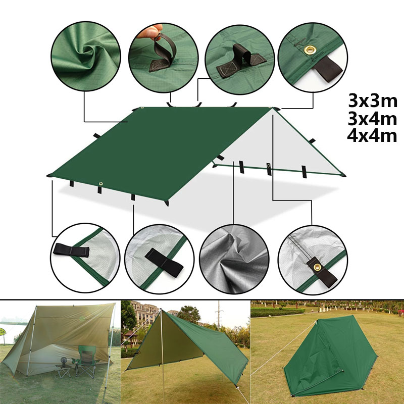 4x4m 4x3m 3x3m 19 titik gantun - Emergency Mylar Tent ulasan dan harga