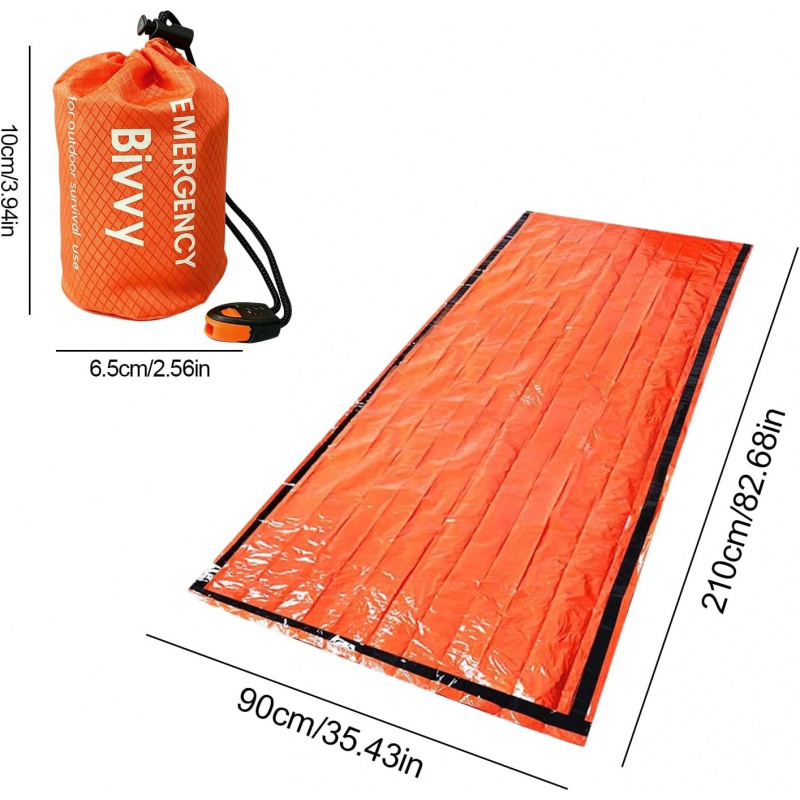 2 Paket Kantong Tidur Darurat, - Bivy Bag Emergency ulasan dan harga