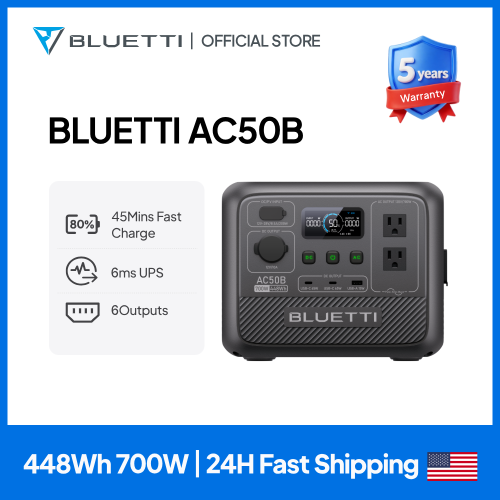 BLUETTI AC50B Pembangkit Listr - Solar Emergency Charger ulasan dan harga