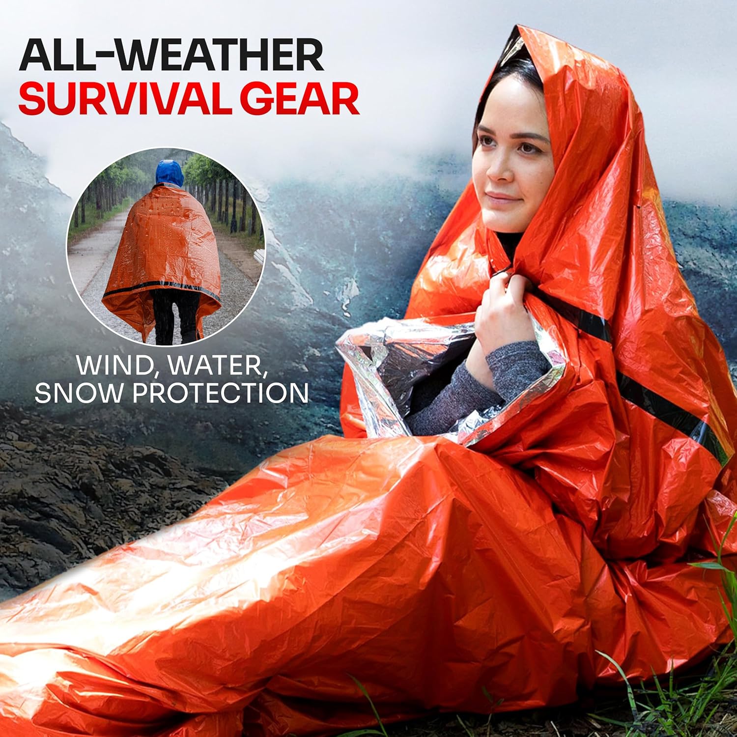 Kantong Tidur Darurat untuk Pe - Emergency Mylar Tent ulasan dan harga