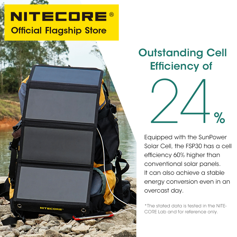 NITECORE FSP30 Panel surya por - Solar Emergency Charger ulasan dan harga