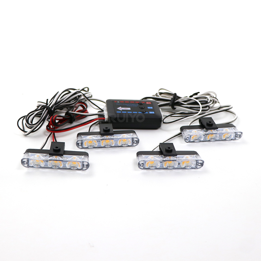 4x 3 LED Grill Lampu Strobo Mo - Sos Light Strobe ulasan dan harga